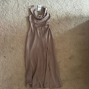 Long silky Zara dress